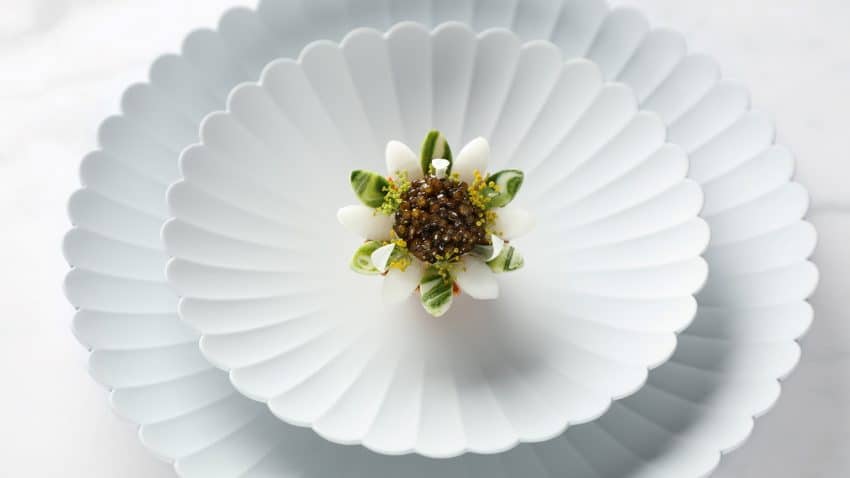 Whisk Fukuoka Finesse Dinner Menu - Kabu & Caviar Flower