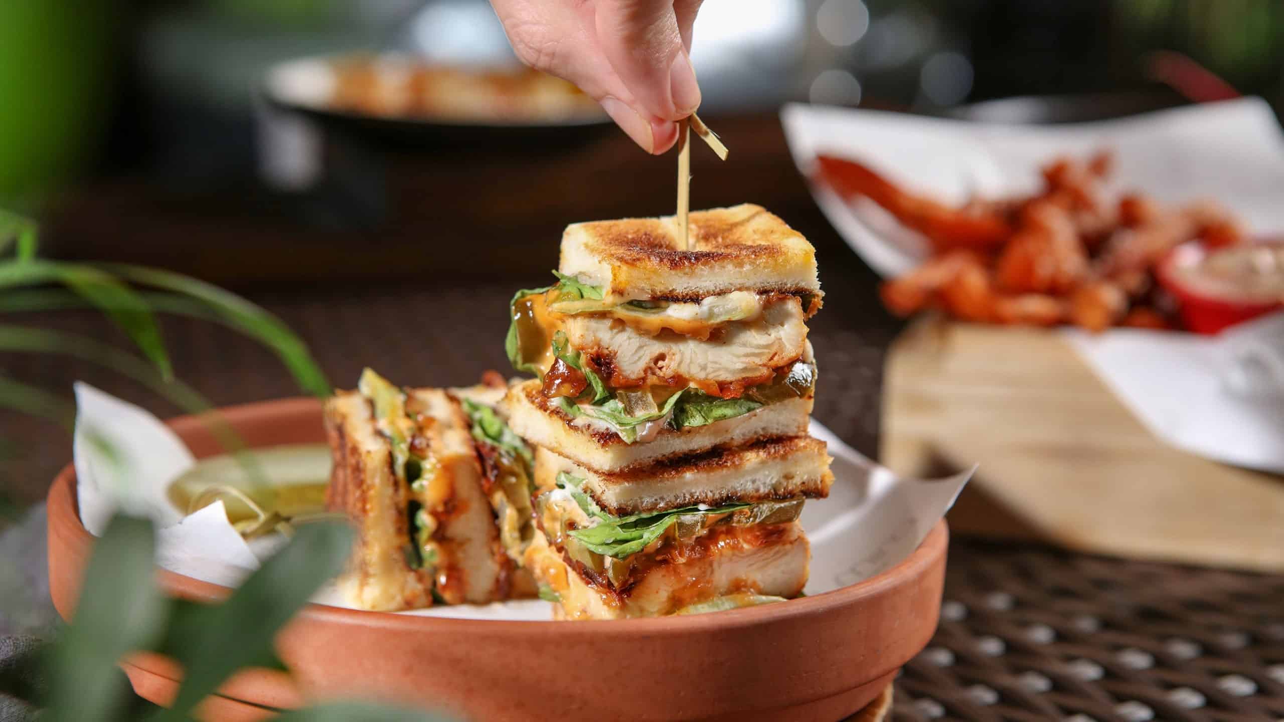 The Mira - Vibes - Bar Bites Spicy Chicken Sando