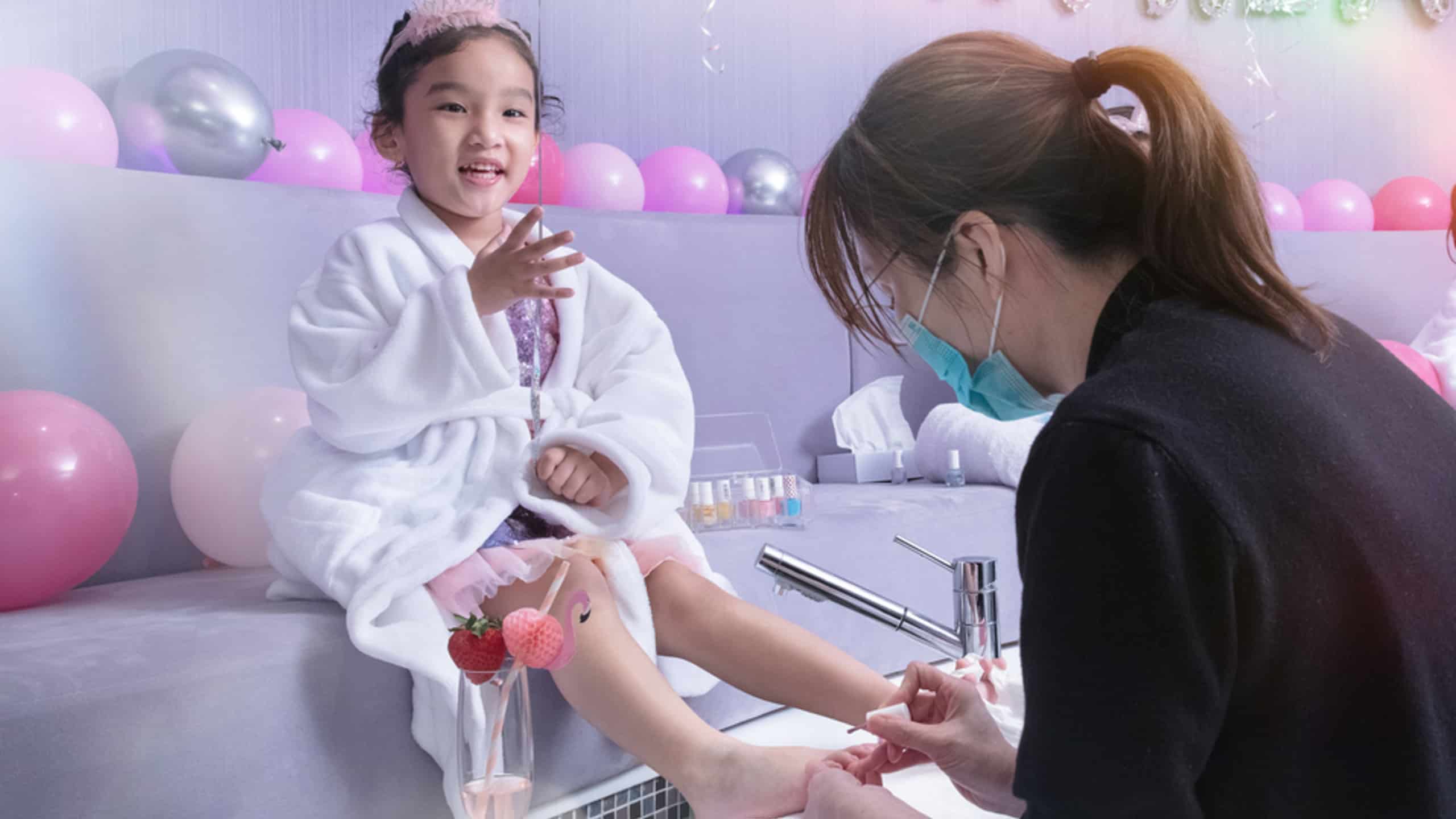 Kids Nail Birthday Party - Pedicure