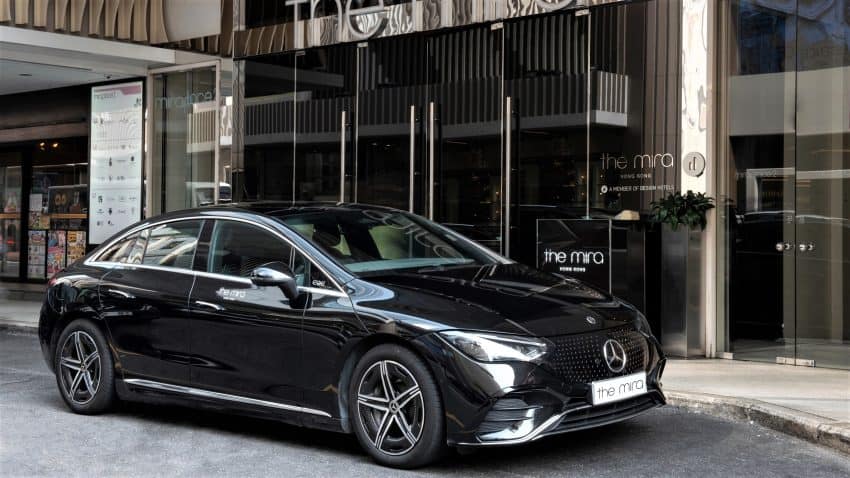 The Mira Hong Kong Hotel Limousine - Electric Ride Mercedes EQV