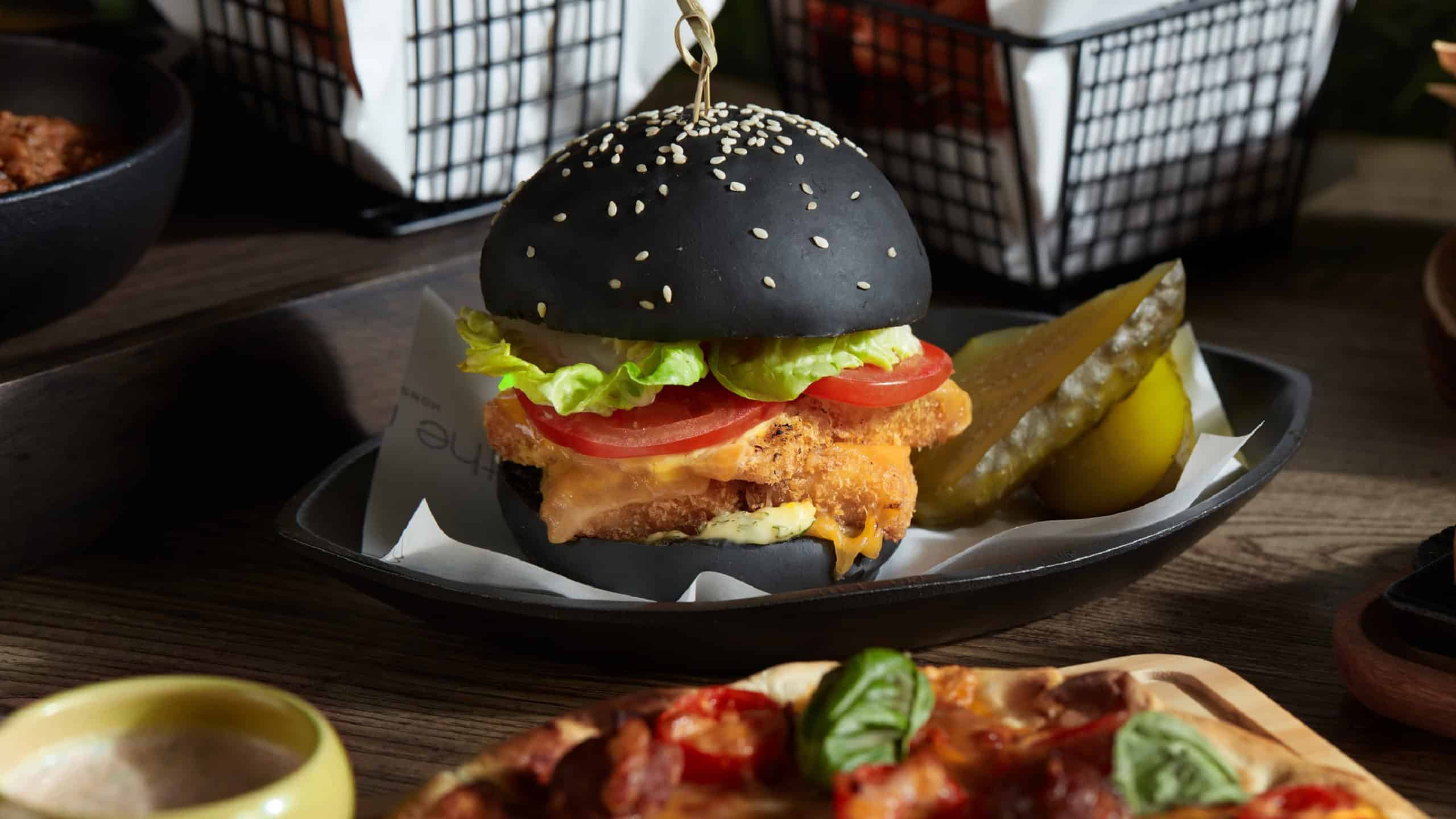 Vibes Bar Bites 2024 - New Snacks Menu Open Air Lounge Bar - Burger