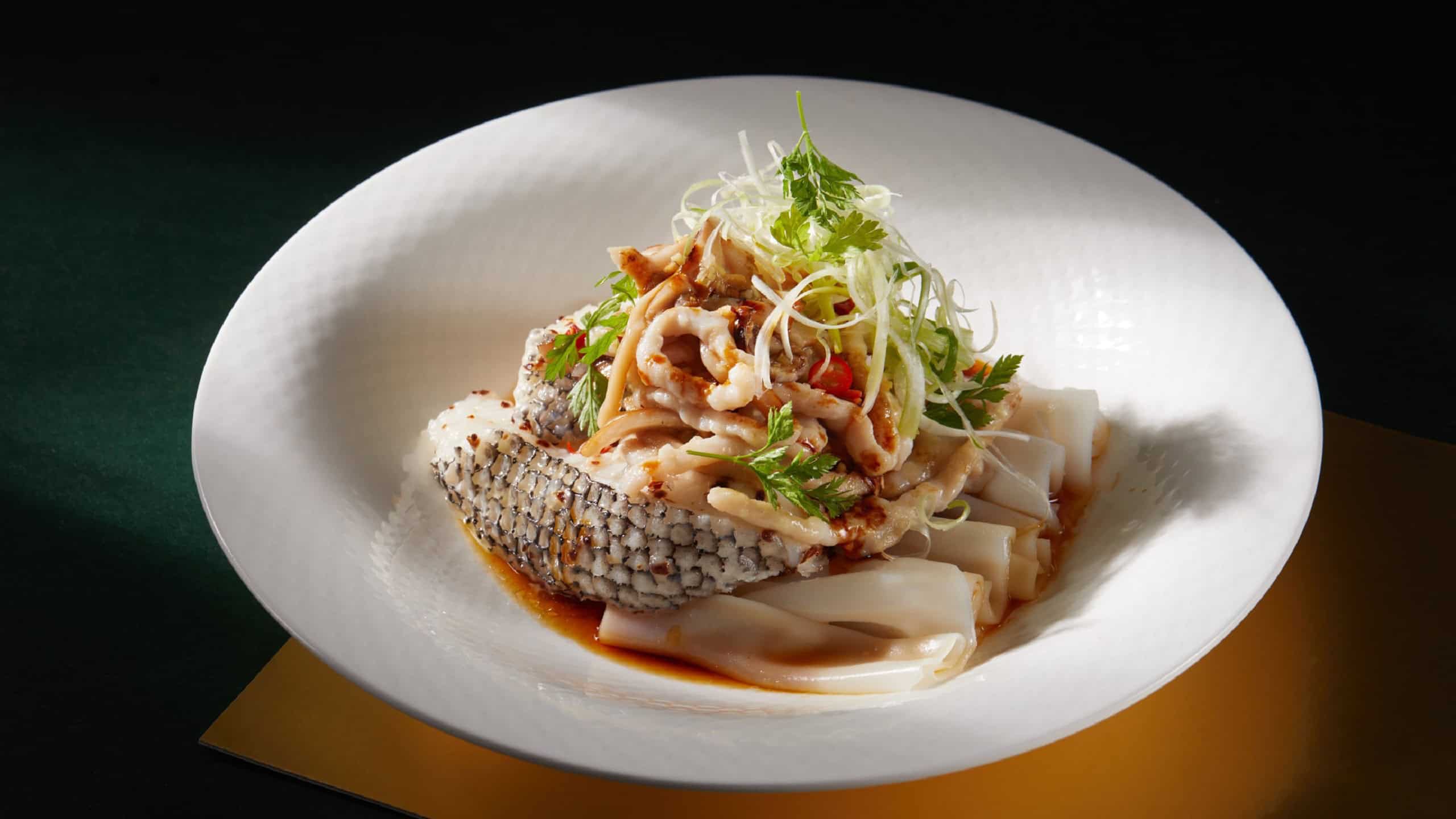 Cuisine Cuisine New A La Carte Menu - Sustainable Steamed Cod Fillet, minced pork, rice rolls