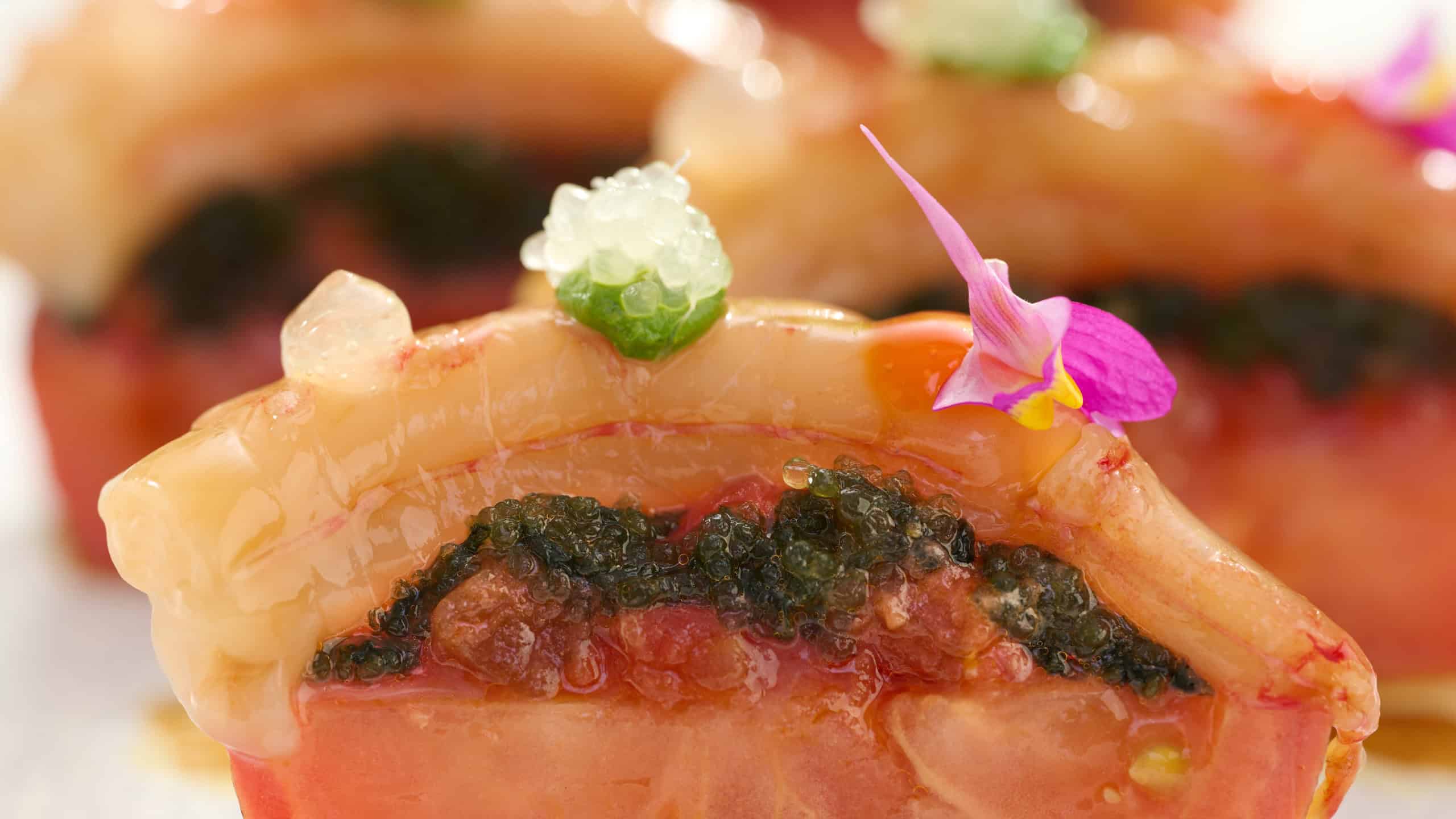 WHISK Ama Ebi Japanese Fruit Tomato, Finger Lime