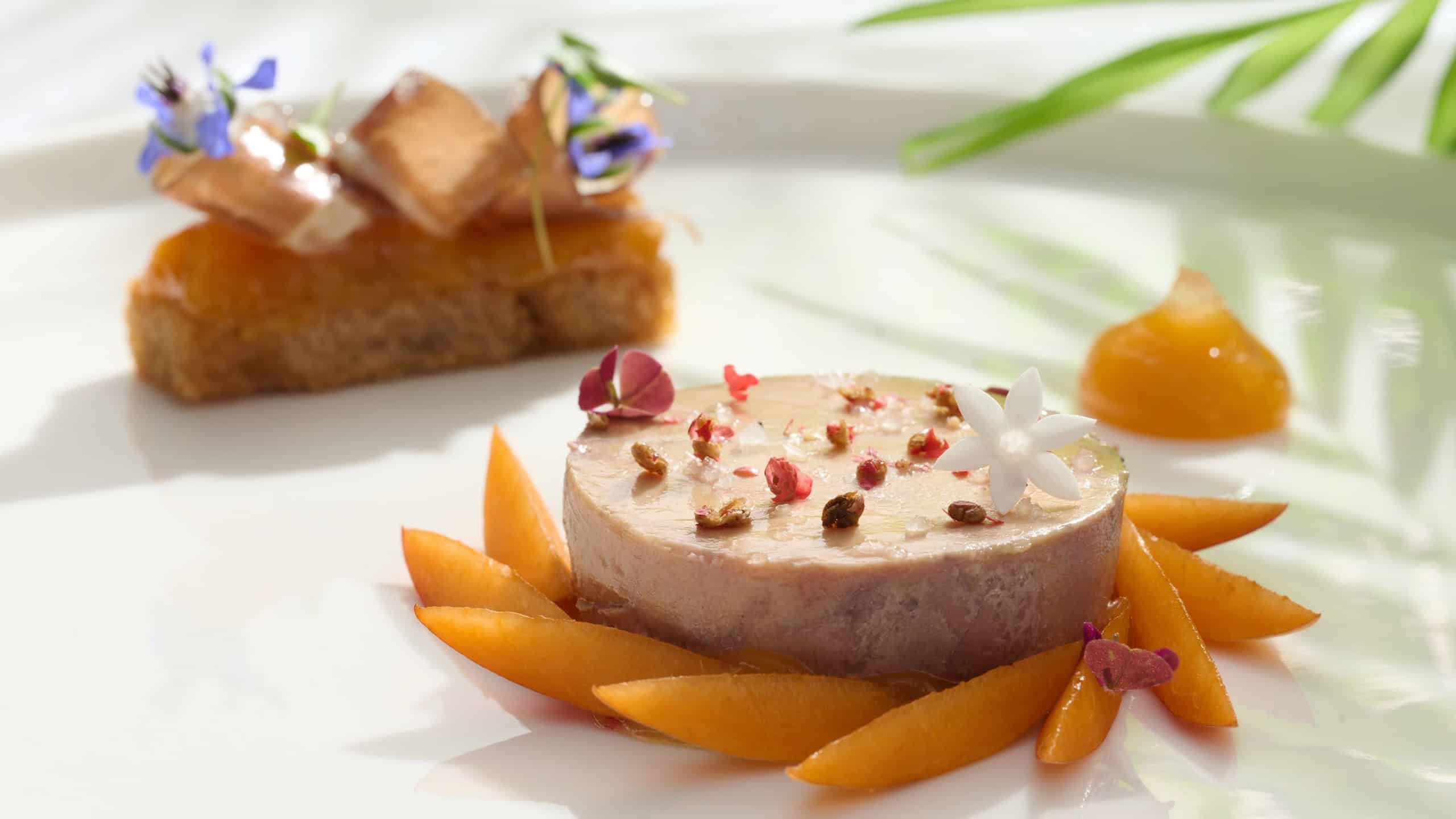WHISK - Foie Gras Mi Cuit Apricot Jelly Smoked Duck Toast