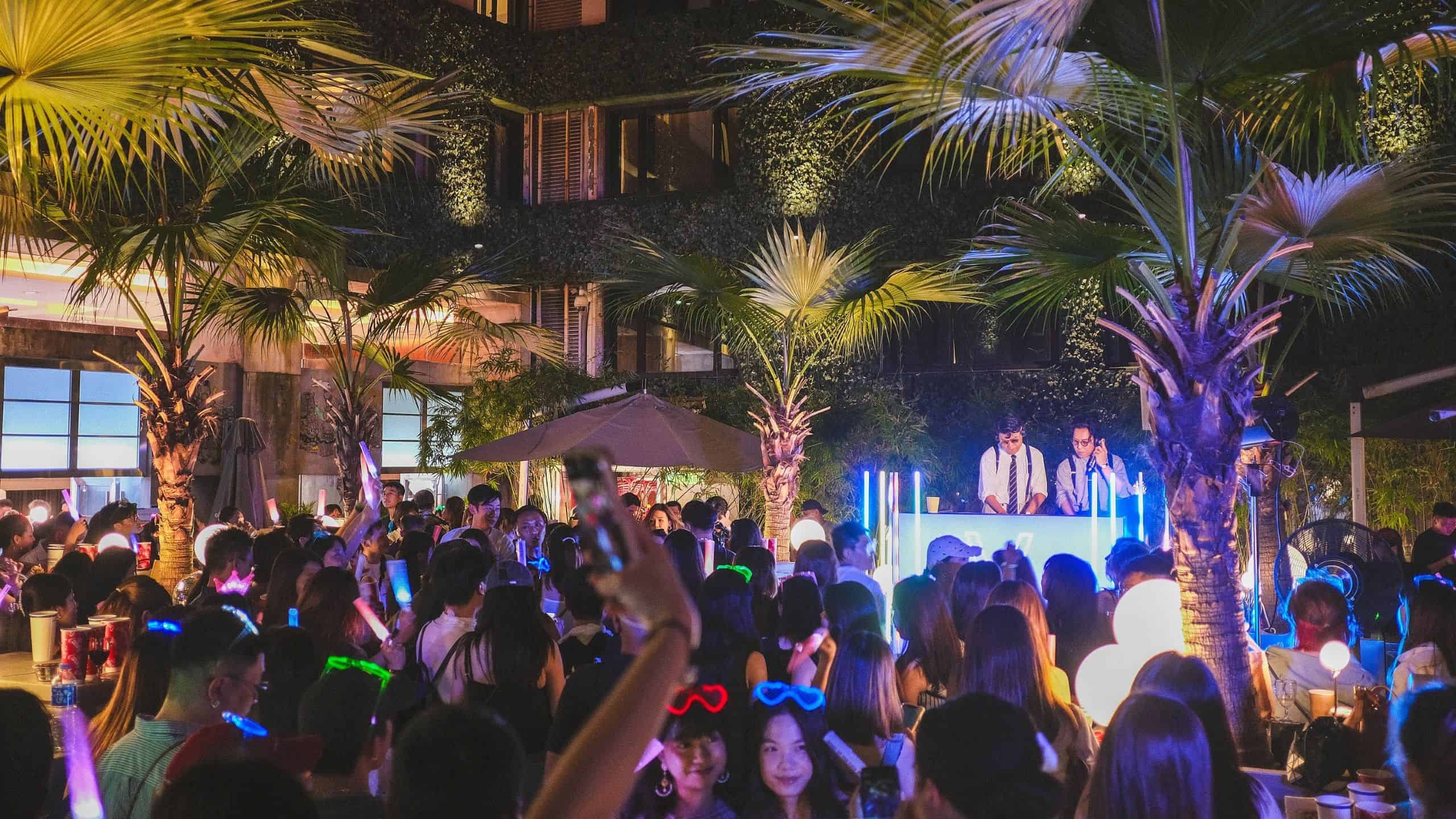 Beat Friday Canton Disco Vibes DJ Duo Ballhshing and Ink Spinning Nostalgic Hits at Vibes, The Mira Hong Kong