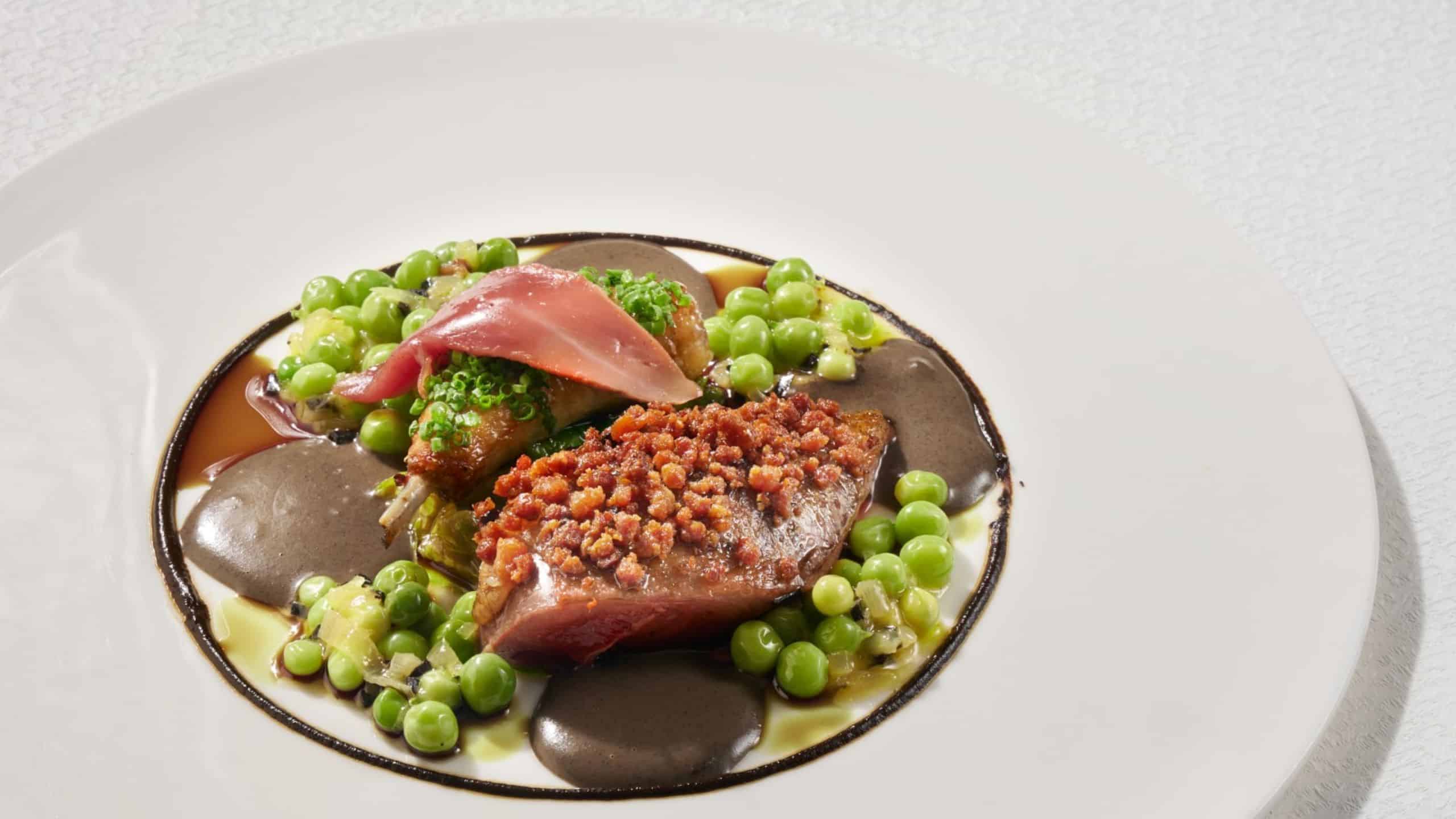 WHISK - Bon Vivant, Picasso - Art-inspired Menu - Grilled Racan Pigeon, Peas & Bacon