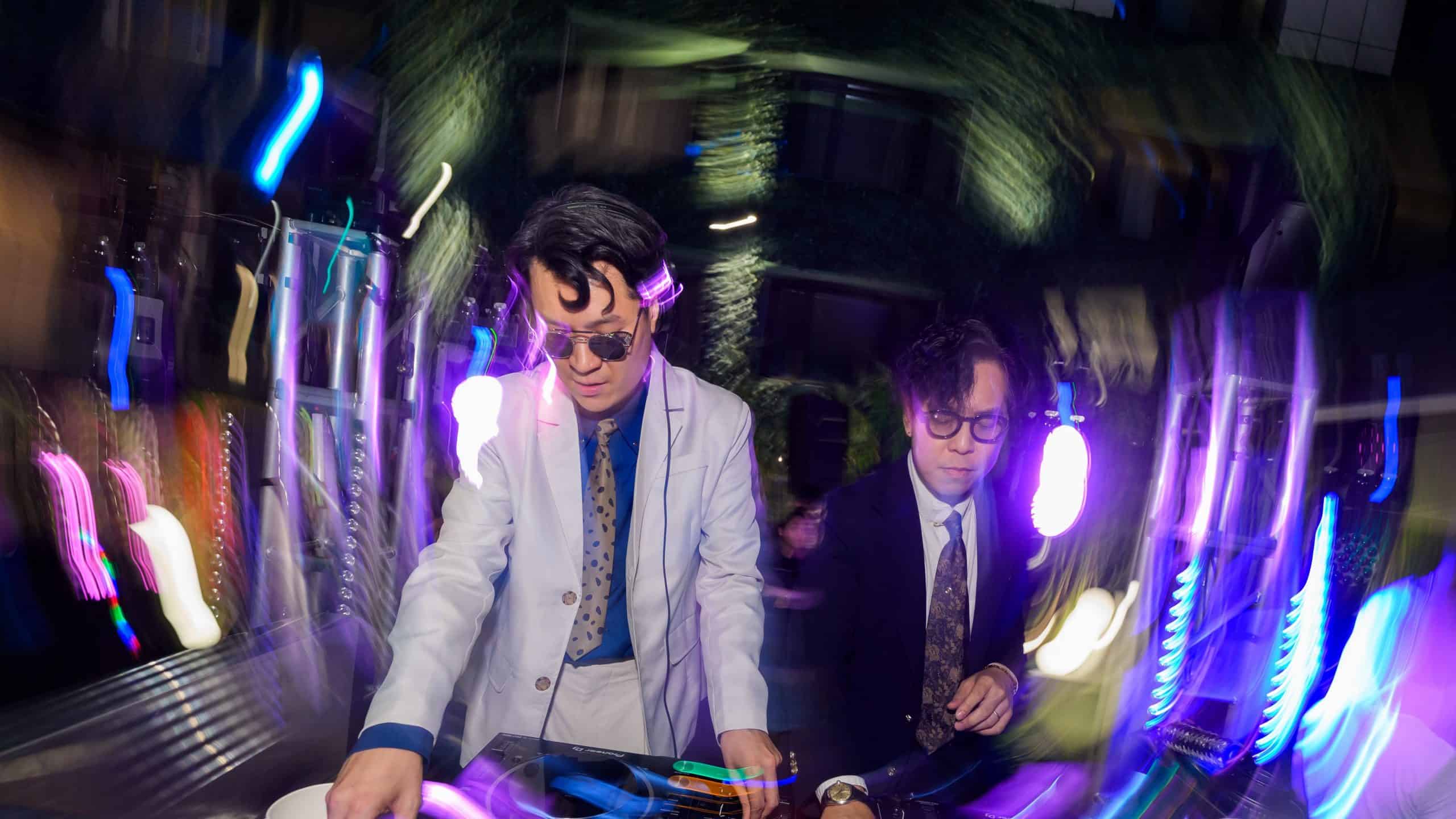Beat Friday DJ Duo Spinning Canton Disco Tunes at Vibes, Largest Kowloon Hotel Open-air Canton Disco Party Venue in Hong Kong