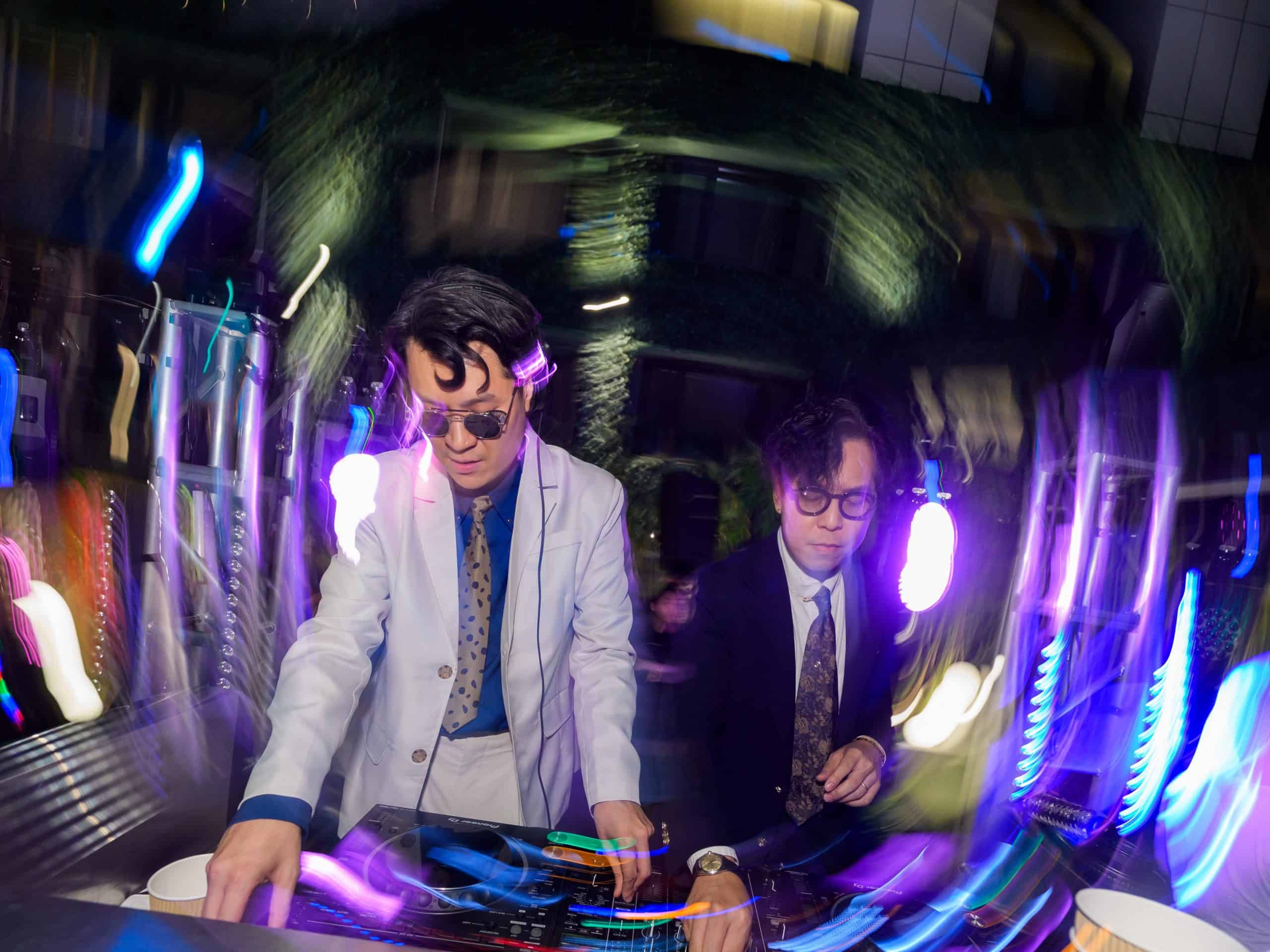 Beat Friday DJ Duo Spinning Canton Disco Tunes at Vibes, Largest Kowloon Hotel Open-air Canton Disco Party Venue in Hong Kong