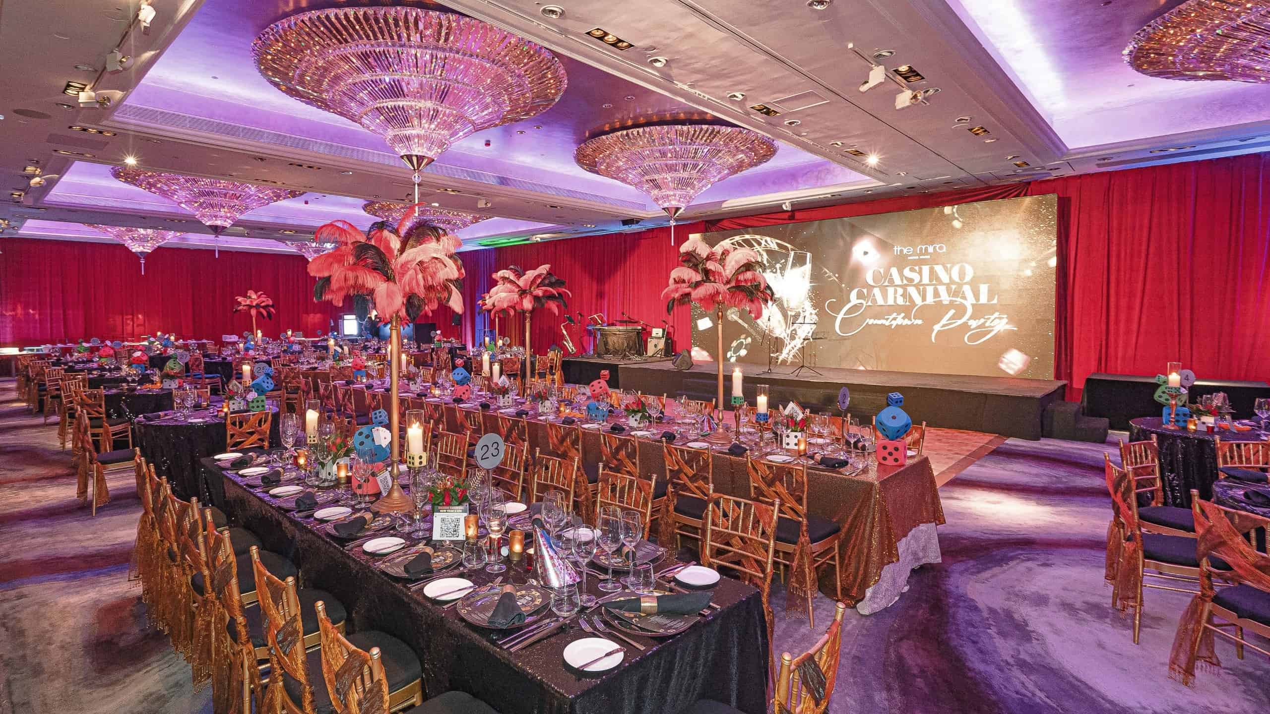 The Mira Hong Kong Presents 2025 New Year's Eve Casino Carnival Countdown Party at Penthouse Ballroom