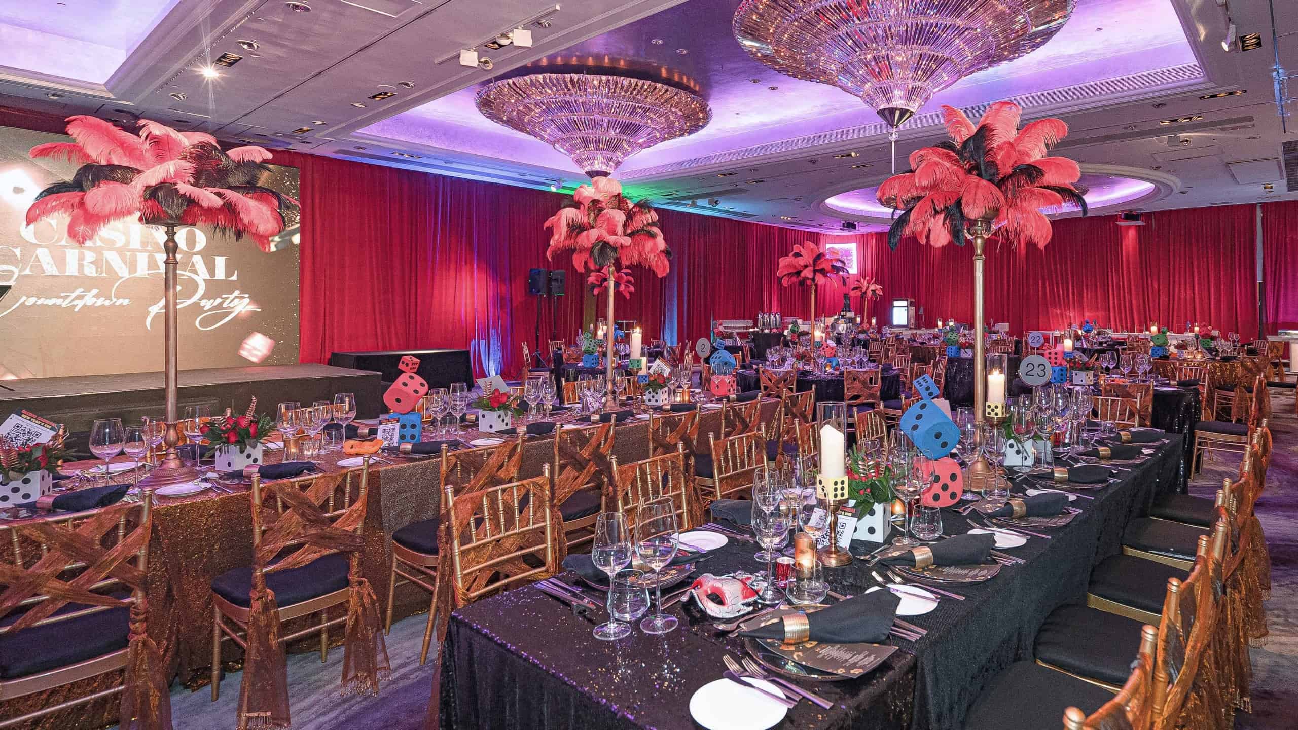 The Mira Hong Kong Presents 2025 New Year's Eve Casino Carnival Countdown Party at Penthouse Ballroom