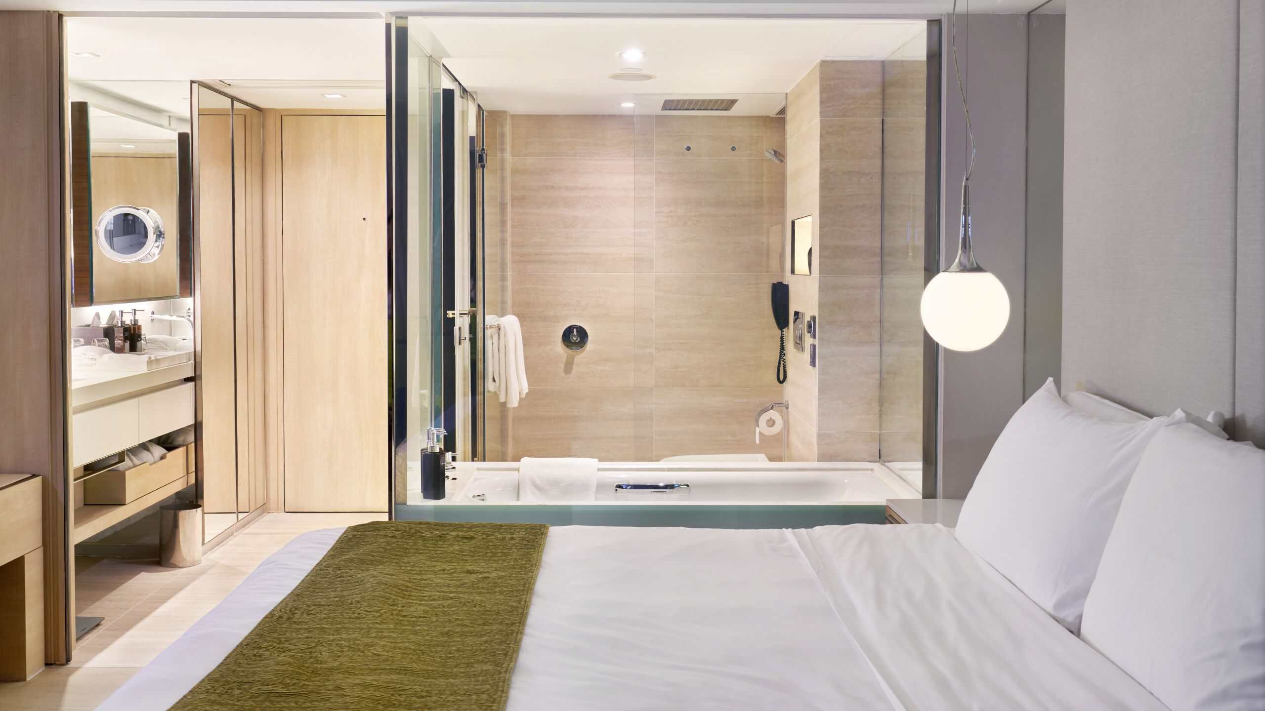 The Mira Hong Kong - Newly Refurbished Hotel Rooms with Intuitive Room Controls - Privacy Glass Off