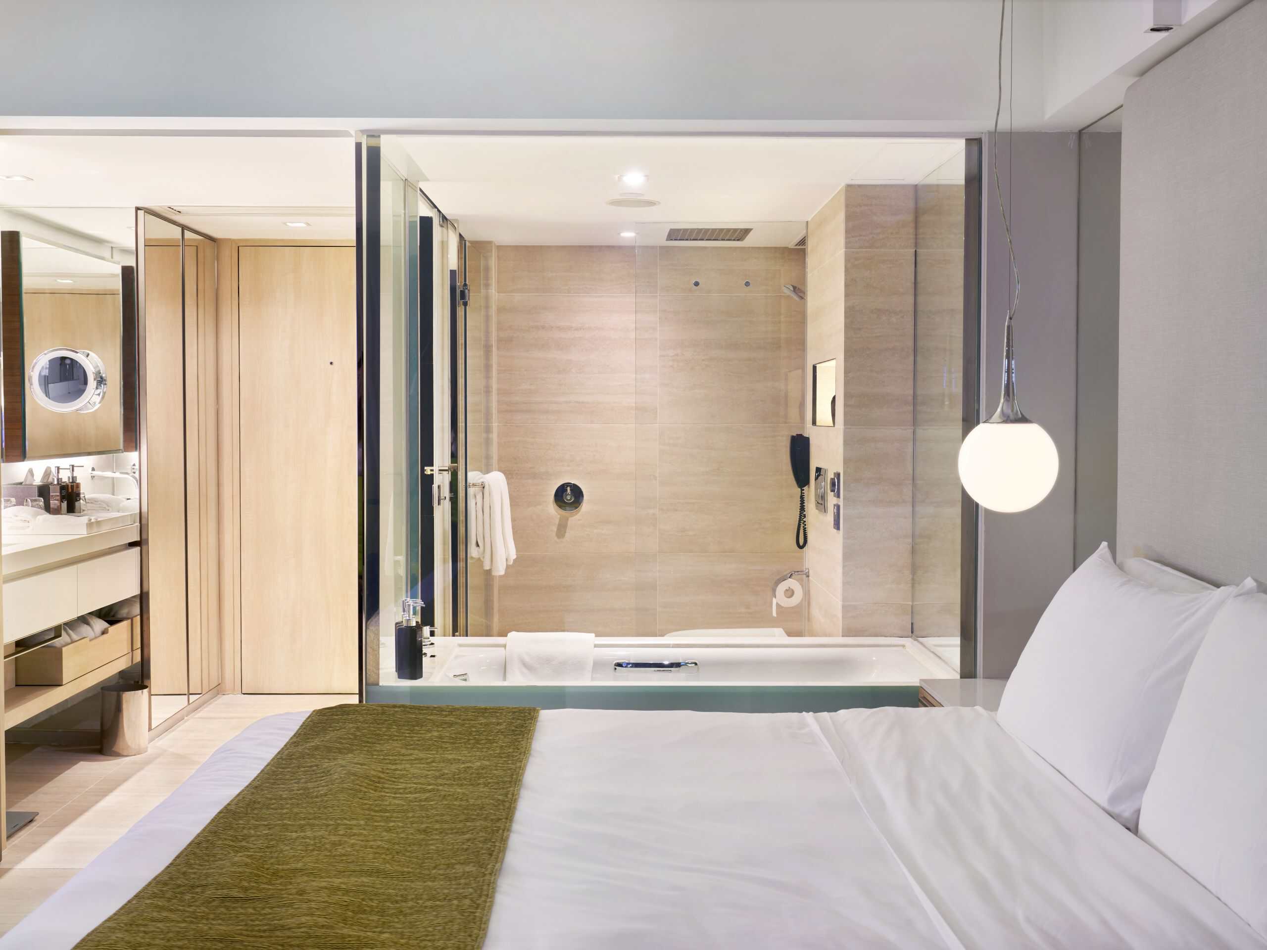 The Mira Hong Kong - Newly Refurbished Hotel Rooms with Intuitive Room Controls - Privacy Glass Off