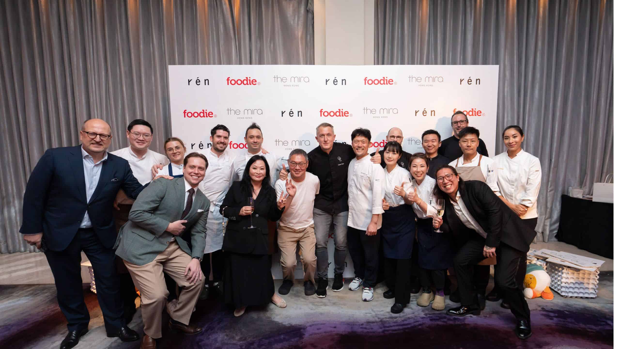 R e n in the Kitchen Charity Night at The Mira Hong Kong - Event Partners, Chefs, and Beneficiaries of the r e n programme