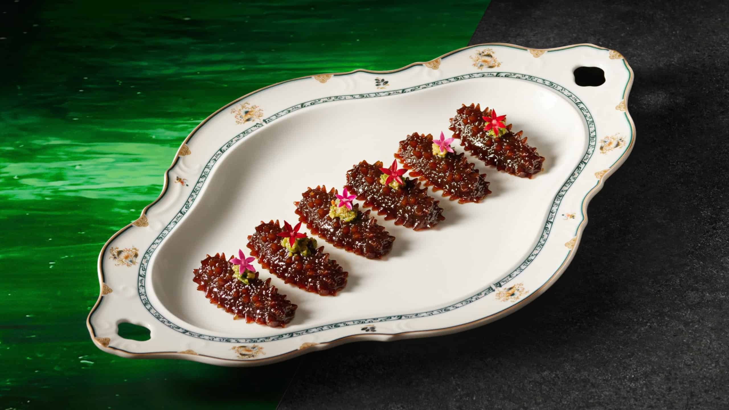 Cuisine Cuisine Chef Lau Signature Dishes Charred Bell Pepper & Preserved Egg Gelatin (Cold Dish)